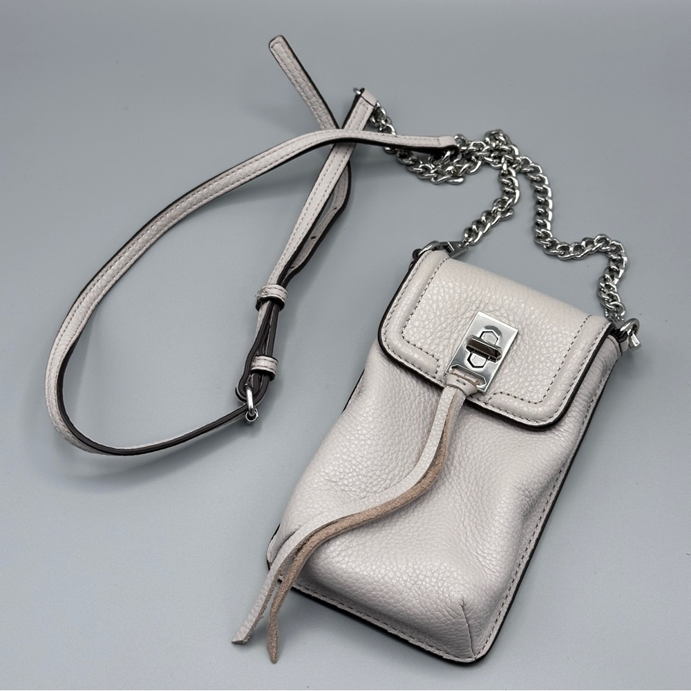 Rebecca Minkoff Gray Darren Phone Leather Crossbody
